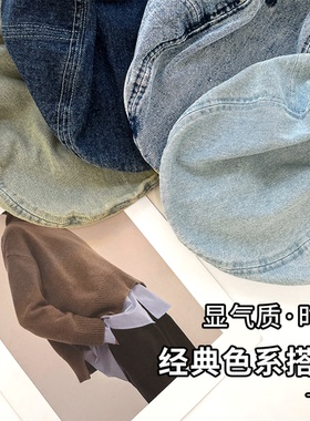 前进帽出游复古女春夏弯檐显脸小