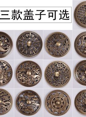 纯铜室内安神茶道用品三足香炉