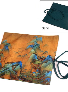 七件套布袋收纳包棉麻便携灰押