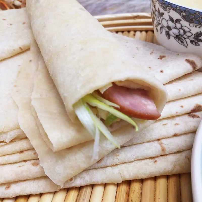 山东特产安丘两页饼非三页饼5斤装包邮景芝卷饼薄饼面饼方便面食 - 图1