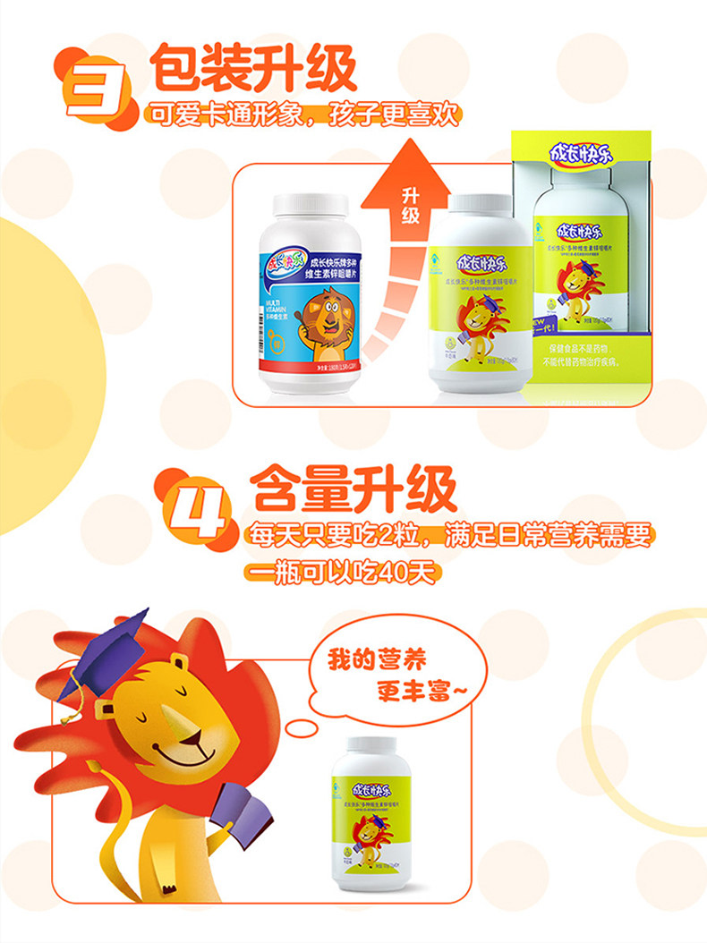 新升级+送钙养生堂成长快乐咀嚼片 焦作国控大药房钙铁锌/钙镁