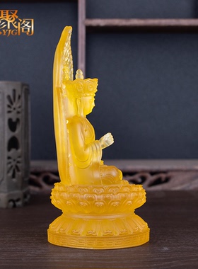 水琉璃地藏王菩萨佛像佛堂客厅供奉大孝平安菩萨桌面工艺摆件