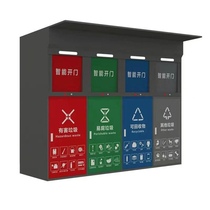 Outdoor Induction Recycling Smart Trash Sorting Box Cell Sanitation Garbage House Sorting House Collection Kiosk Placement