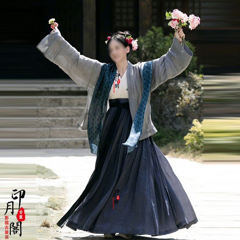 影视装墨雨同款唐朝宋朝女士襦裙飘逸仙女汉服舞蹈服妃子公主古装