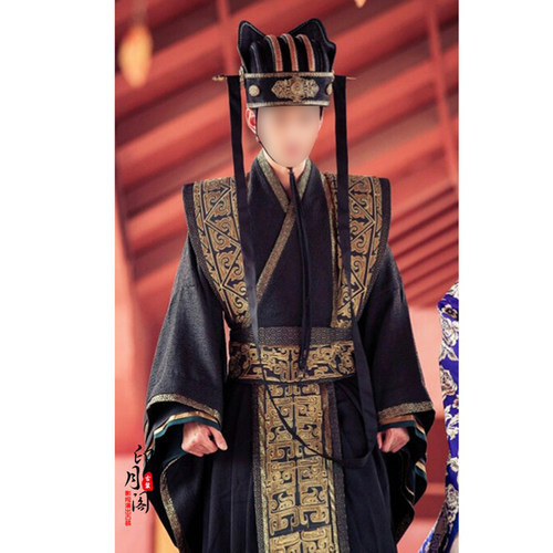 影视独孤天下同款古装秦汉魏晋男古装古代皇帝服龙袍刺绣古装大臣 - 图2