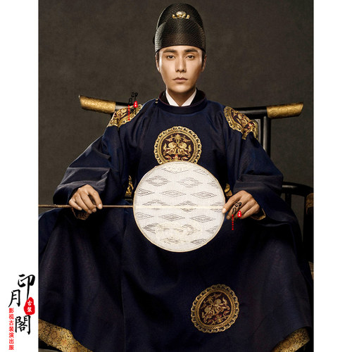 影视唐朝男士古装圆领长袍大臣服官服武侠古装侠客服王爷公子古装 - 图3