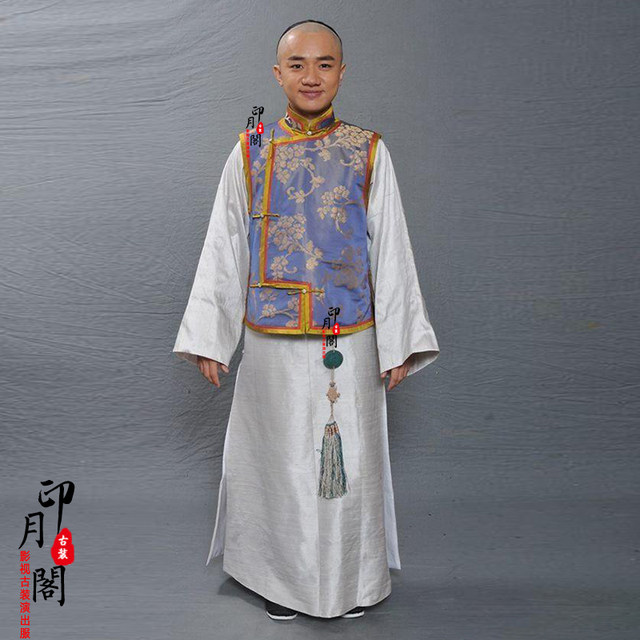 Film and Television Qing Dynasty Men's Baylor Ancient Costumes of the Republic of China