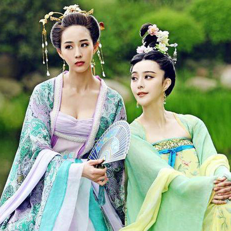 Studio Costume Theme Wu Zetian Film And Television Drama Wu Meiniang And Xu Hui Sisters Costume Tang Costume Show Photo Skirt