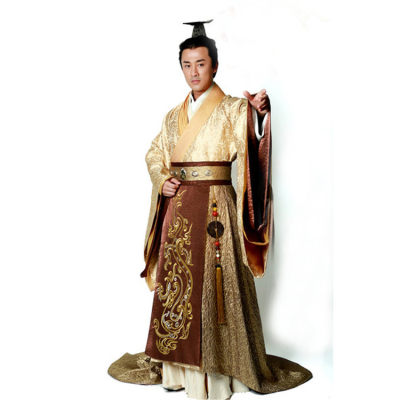 影视装卫子夫美人心计同款古装男汉服秦汉皇帝服新郎服喜服演出服 虎窝淘