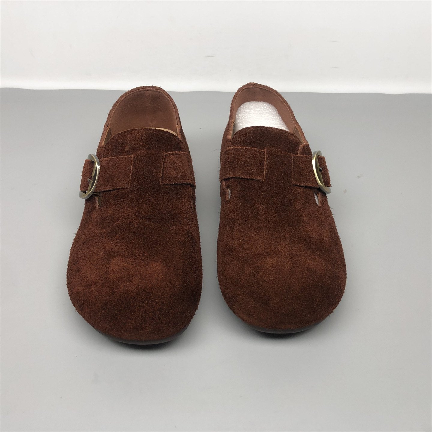 37码品牌撤柜勃肯鞋女真皮2025秋新款鞋子平底磨砂牛皮一脚蹬女鞋,淘宝优惠券,粉丝福利购,淘宝优惠卷