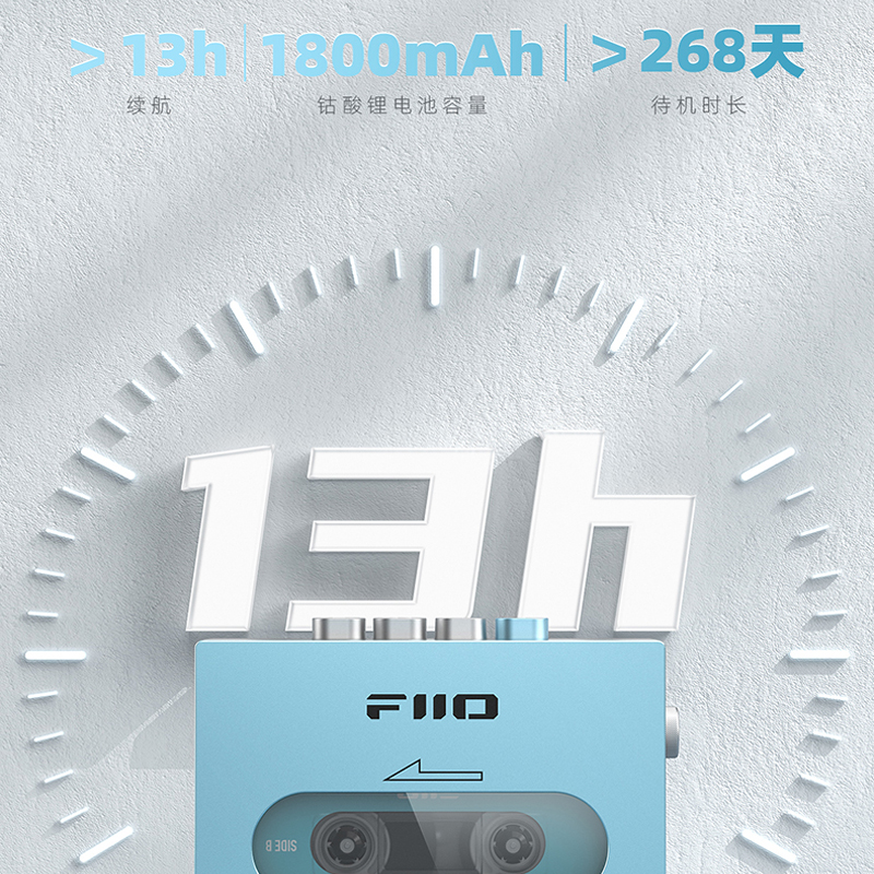 FiiO/飞傲 CP13磁带机怀旧老式随身听高端walkman卡座复古播放机 - 图2