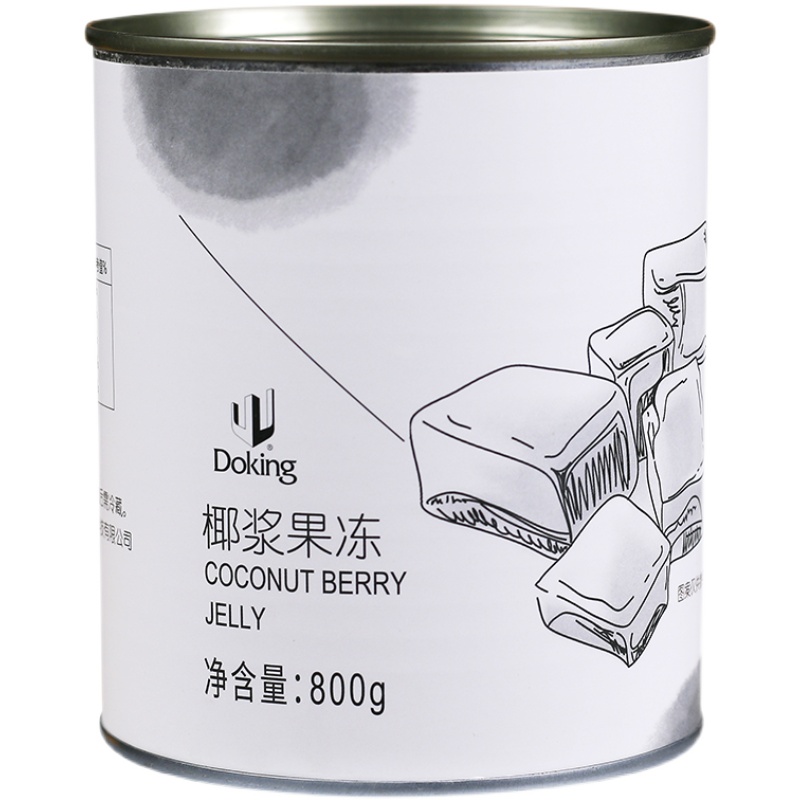 盾皇椰子冻罐头800g原味椰浆果冻开盖即食椰奶冻海南甜品奶茶原料-图3