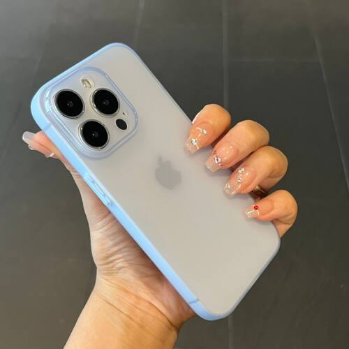 【不发黄】超薄磨砂软壳适用iphone15手机壳苹果14pro轻薄简约保护壳13 por全包按键12防摔16plus男女XR新款-图0
