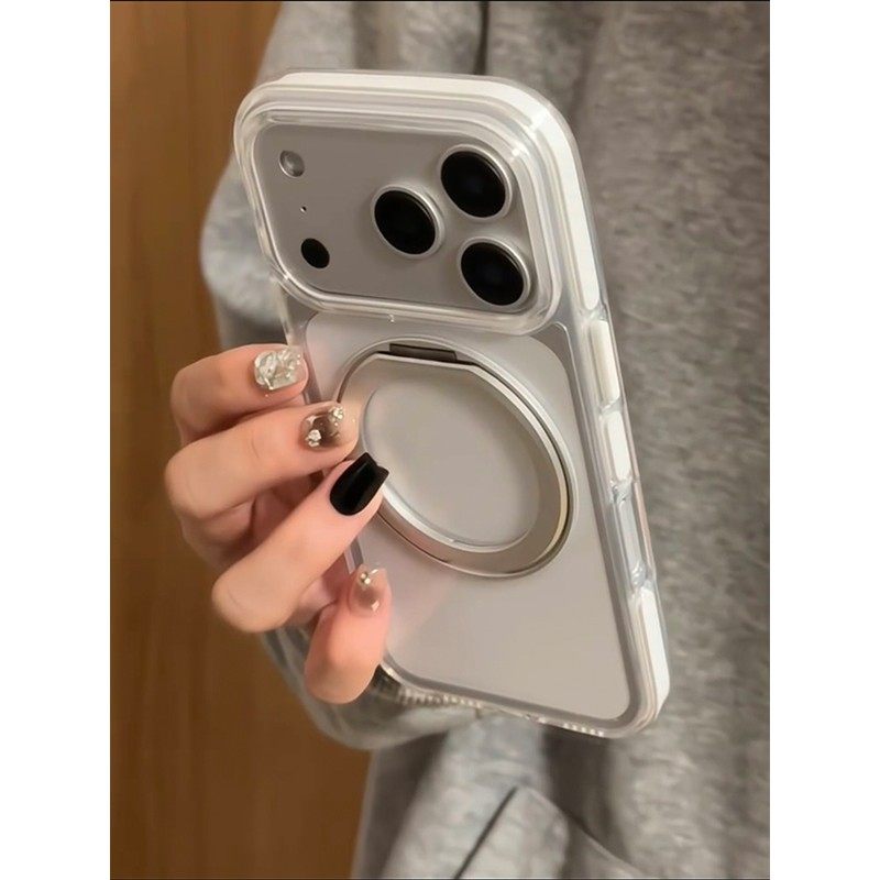 小众ins风高级感折叠支架适用苹果17promax手机壳iPhone17女新款16个性时尚15男14韩系16Pro防摔保护套13韩系,淘宝优惠券,粉丝福利购,淘宝优惠卷