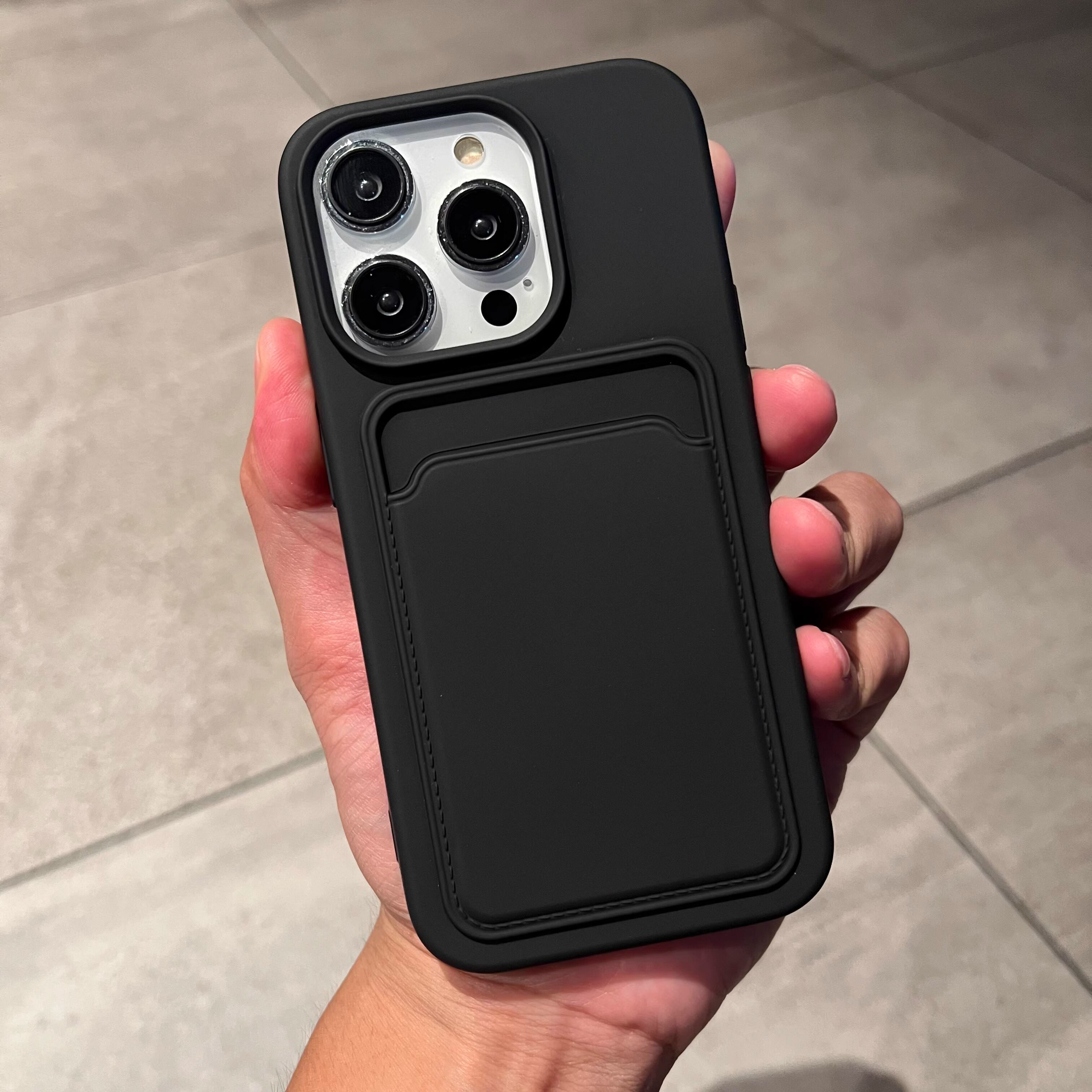 纯色液态硅胶软壳插卡带卡套适用iPhone15promax手机壳13苹果14全包防摔手机壳14PROMAX可插卡包12硅胶壳