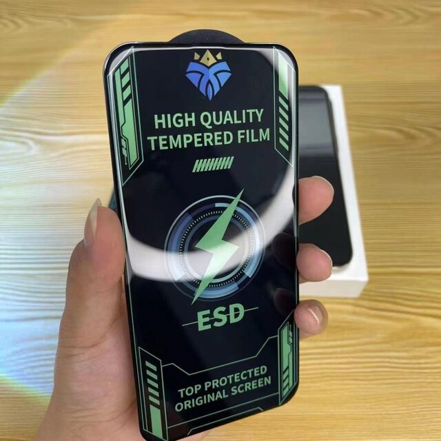 Electroplated anti-fingerprint super arc tempered film