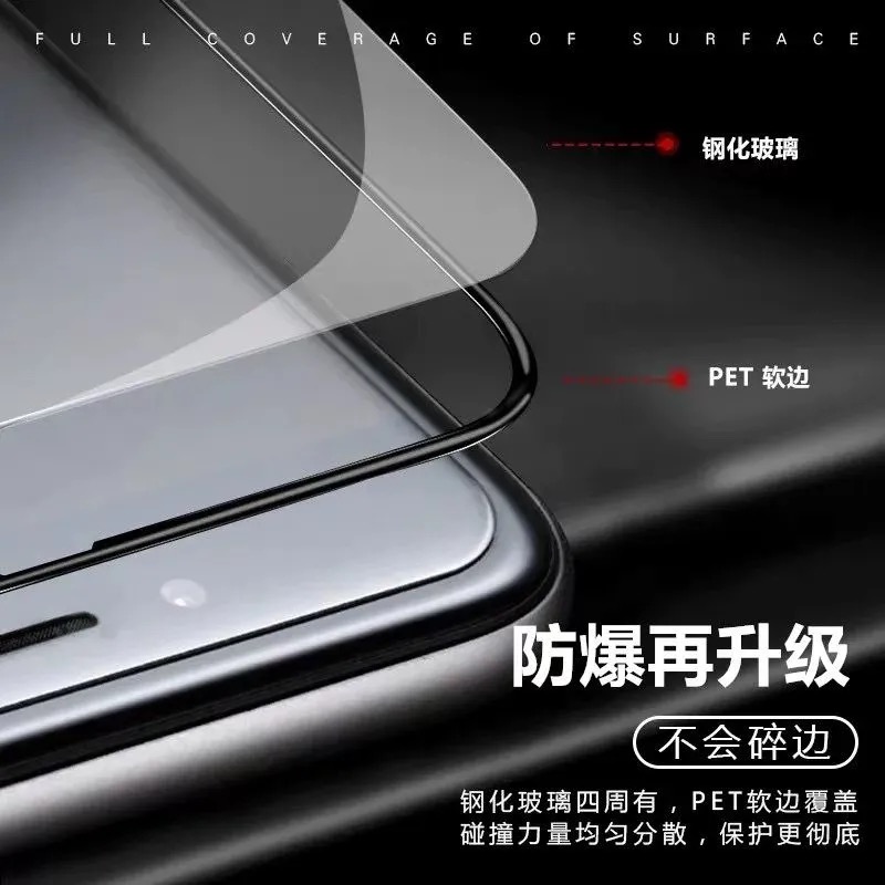 iPhone13钢化膜xr软边苹果12Promax全屏覆盖11超薄抗蓝光手机贴膜 - 图3