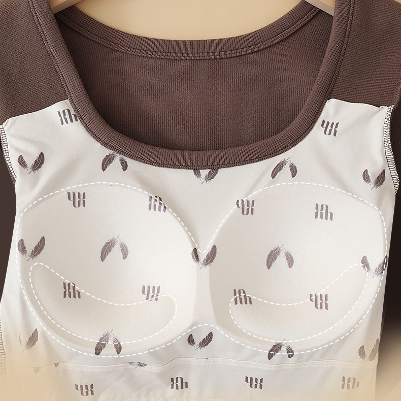 9999石墨烯保暖长袖秋冬羽绒贴片带胸垫一体免穿文胸发热上衣女,淘宝优惠券,粉丝福利购,淘宝优惠卷