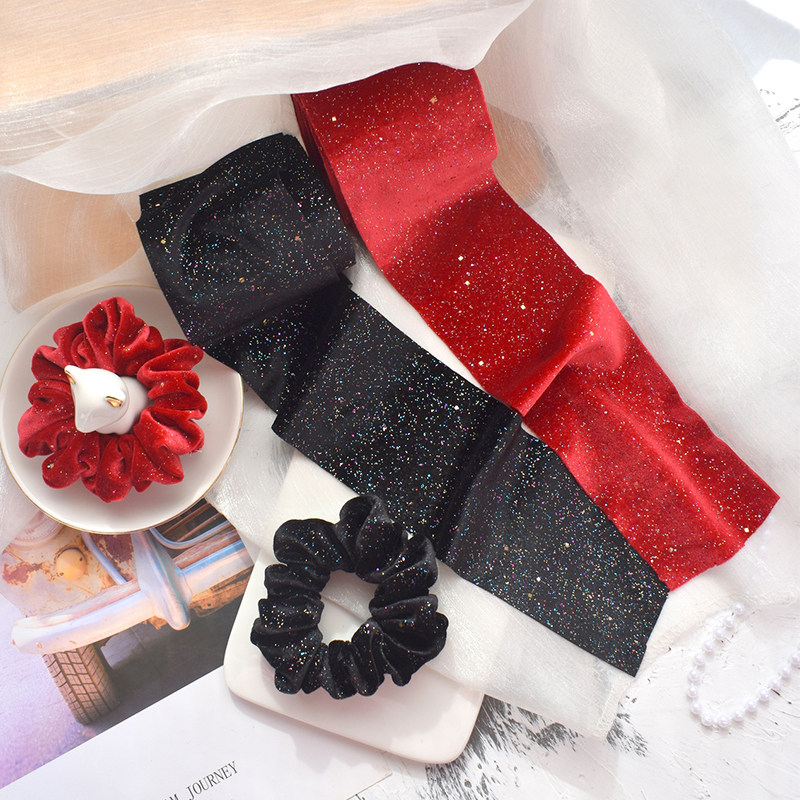 韩国进口满天星彩细闪丝绒织带手工diy蝴蝶结大肠发圈包发箍材料,淘宝优惠券,粉丝福利购,淘宝优惠卷