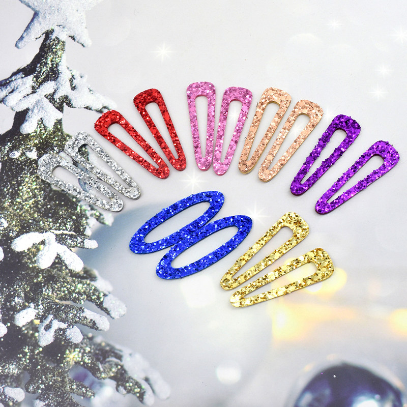 韩国进口大颗粒闪亮镂空水滴椭圆形BB夹贴片diy碎发边夹制作材料,淘宝优惠券,粉丝福利购,淘宝优惠卷