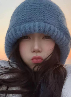 毛线帽出游休闲秋冬无檐厂家直销