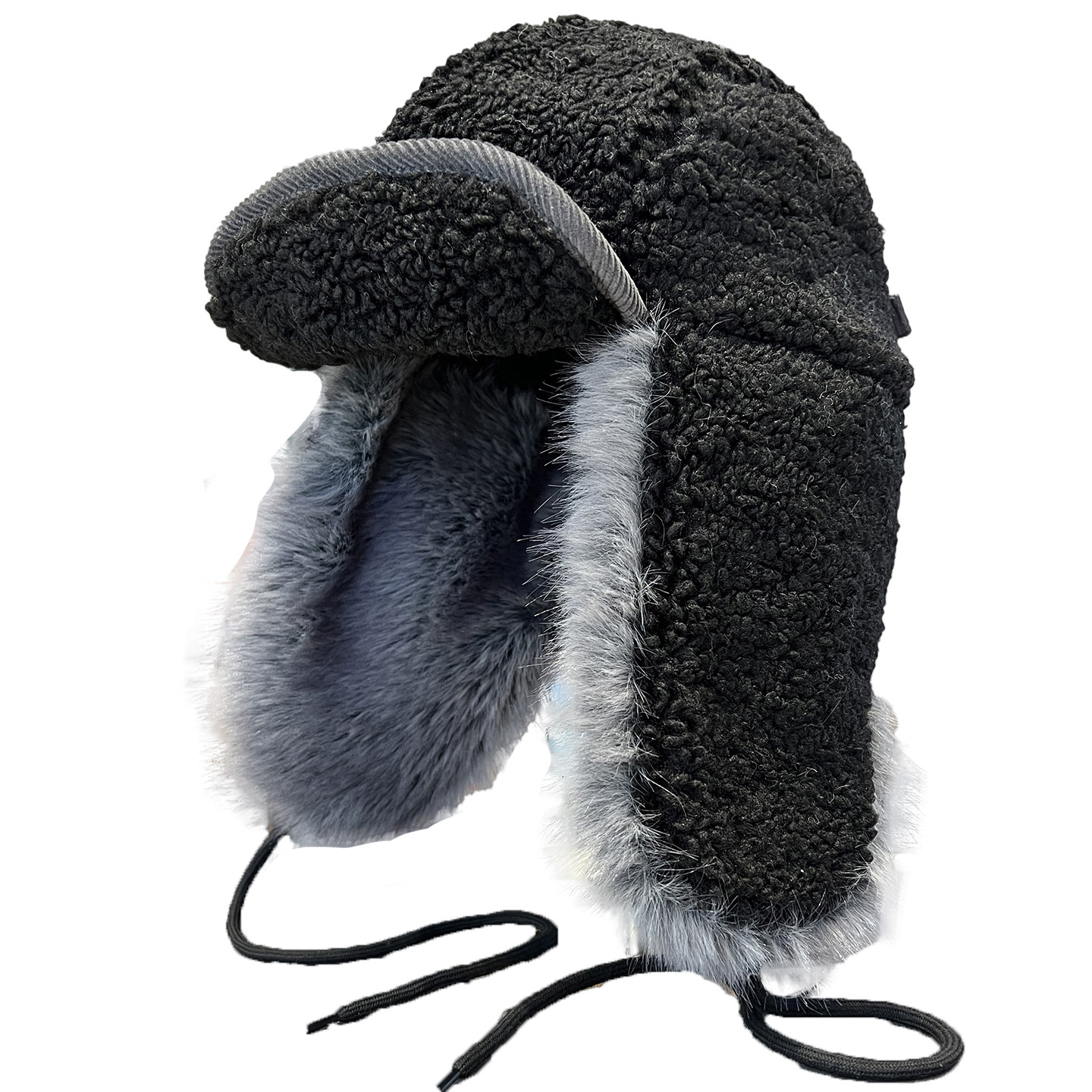 羊羔绒毛绒系带护耳雷锋帽子女2025冬季新款加厚保暖东北套头帽潮,淘宝优惠券,粉丝福利购,淘宝优惠卷