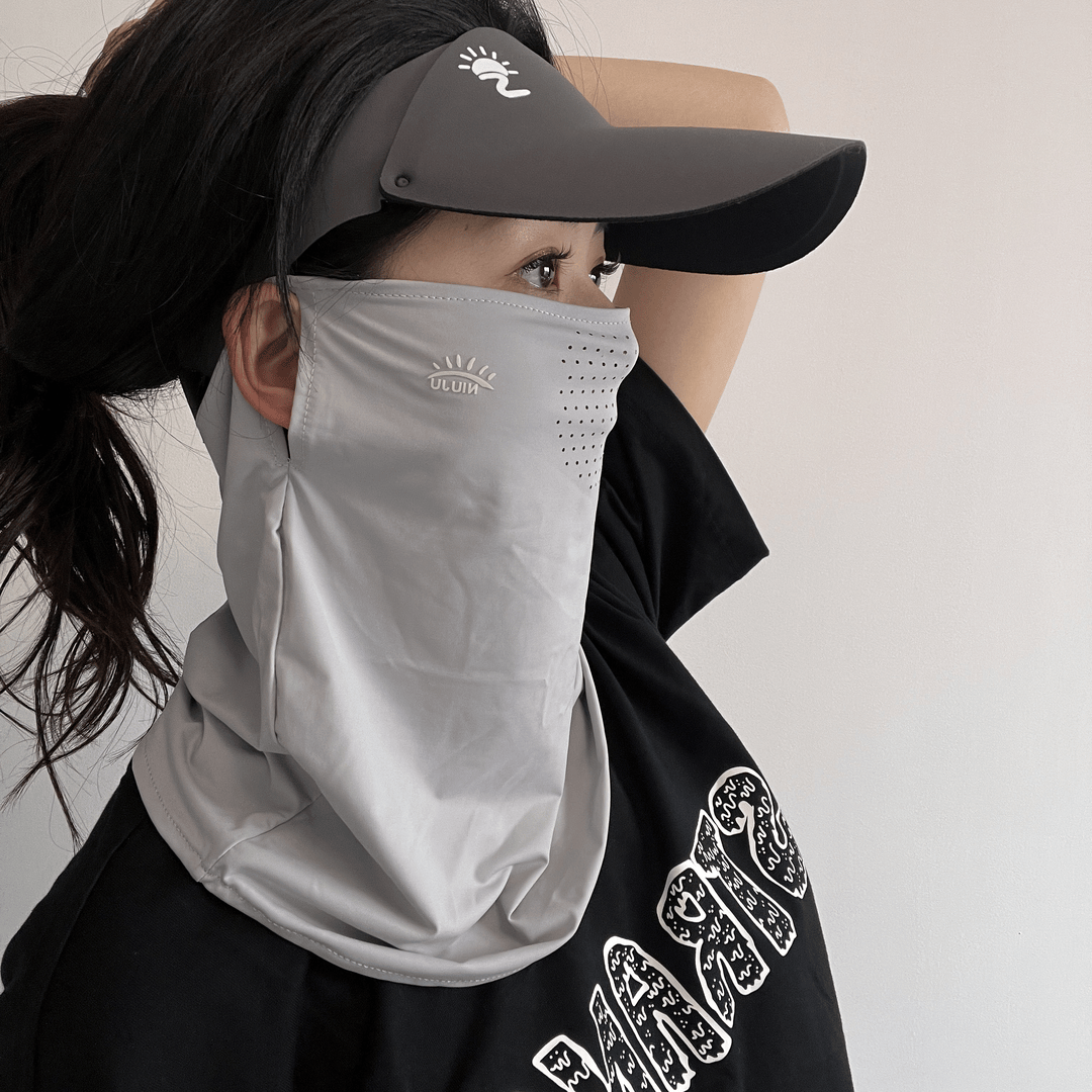防晒冰丝面罩遮全脸防紫外线口罩开车电动车护颈夏季骑行女款脸罩