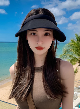 空顶帽户外休闲女夏大檐厂家直销