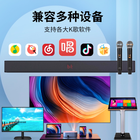 唱吧小巨蛋L11家庭ktv音响套装家用话筒音响一体麦克风点歌机K歌