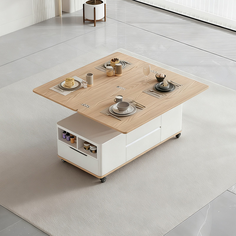 北欧多功能升降茶几餐桌一体家用创意客厅小户型可移动折叠带储物,淘宝优惠券,粉丝福利购,淘宝优惠卷