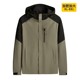 Fat Man's Fashionable Removable Hood Jacket Autumn Outdoor Windproof Color Block Jacket Men's Large Size Loose Sports Jacket