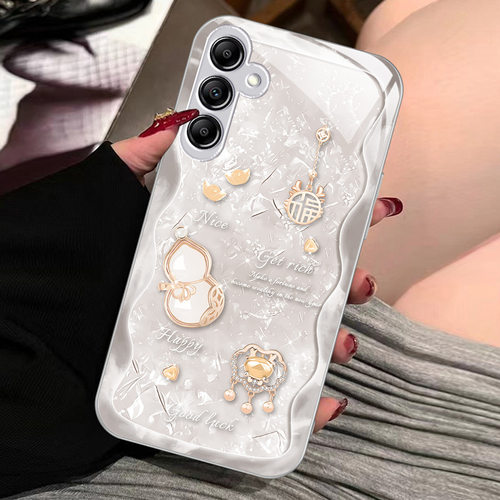 苹果14SamsungS25葫芦S24fe三星A55手机壳13新年S22ultra女s23u男54过年20+53case52适用33玻璃73发财8plus21 - 图0