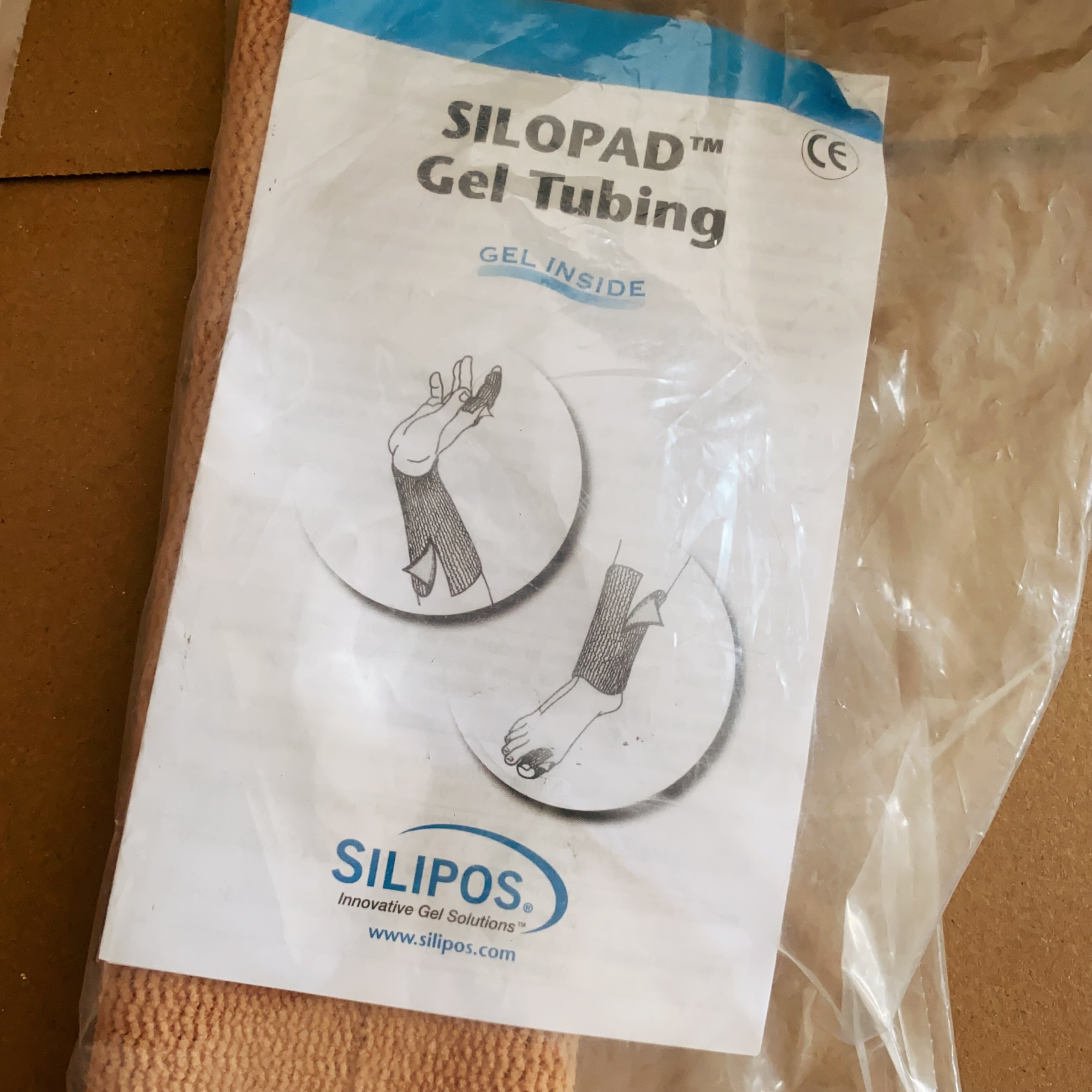 现货 Silipos 10845 Gel Tubing Ankle Sleeve, 3