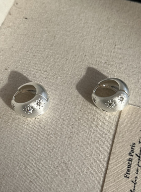 拉丝哑光芒星耳圈新款耳环水滴耳圈ins法式时尚百搭耳环耳饰