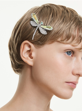 【明星同款】施华洛世奇Capsule蜻蜓项链和胸针两用配饰高级