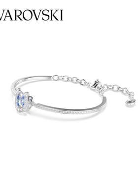 【U先测评5736983】施华洛世奇Symbolica蓝马蹄手链配饰高级送礼