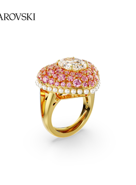 施华洛世奇Idyllia爱心戒指配饰女高级仿珍珠送礼物