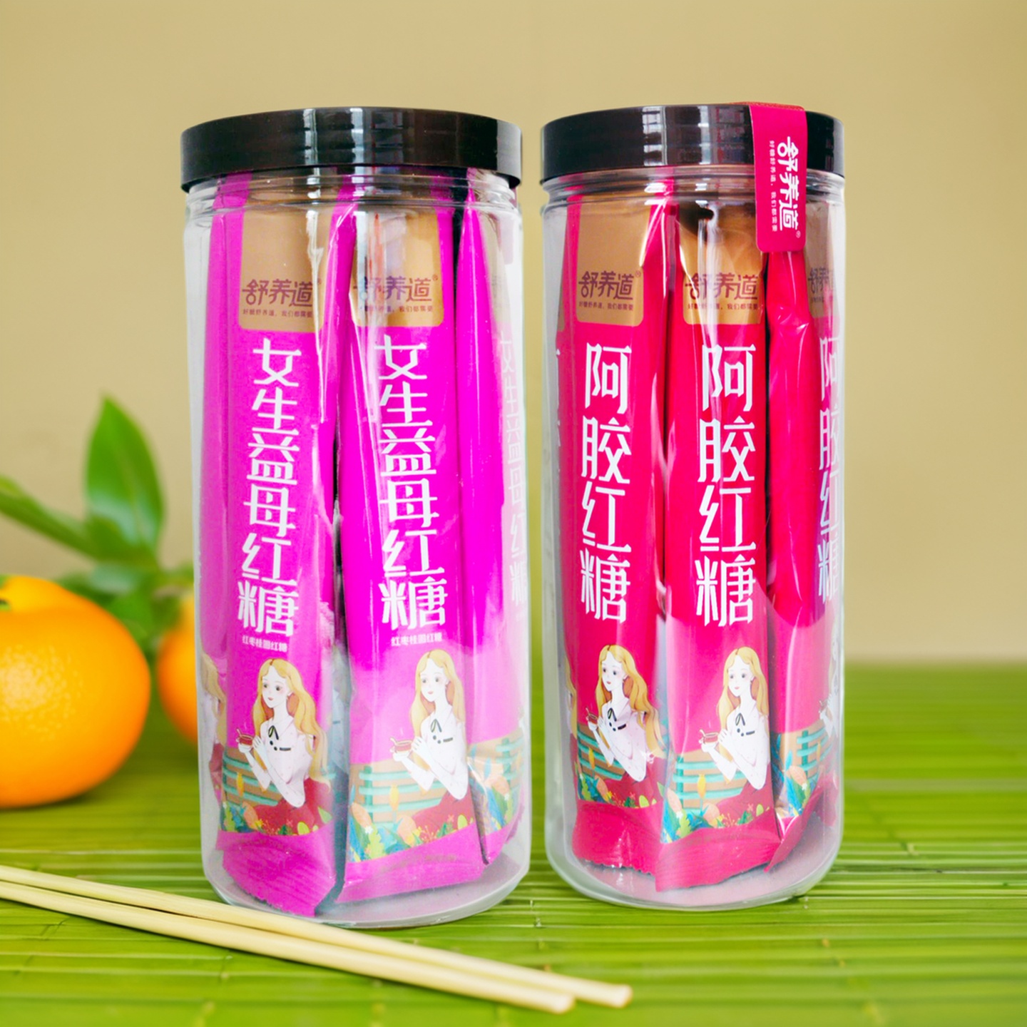 舒养道益母红糖姜茶女生月经大姨妈产妇红枣阿胶姜枣独立小袋罐装 - 图0