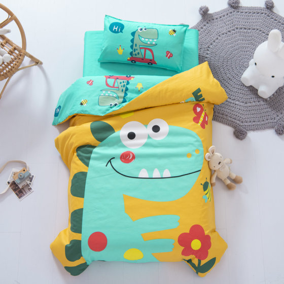 Kindergarten baby nap quilt three-piece set