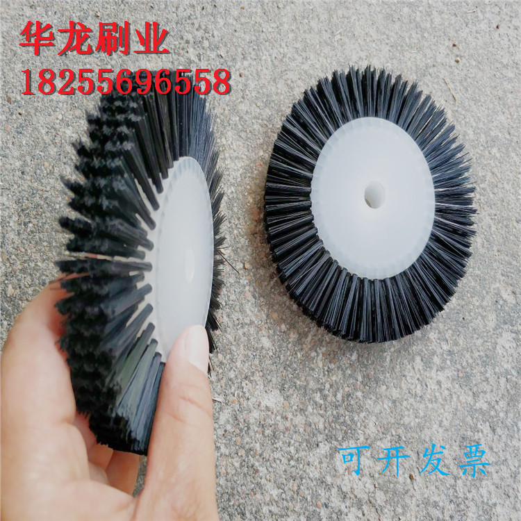 定制工业清洗尼龙丝滚筒刷小型除尘硬毛空心圆形毛刷辊轮圆柱刷 - 图1