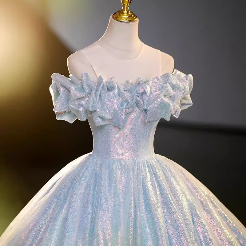 女童礼服公主裙高端儿童主持人钢琴演出服花童婚礼小女孩生日婚纱,淘宝优惠券,粉丝福利购,淘宝优惠卷