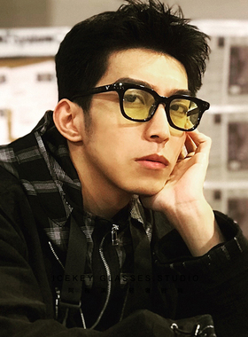 小脸GD同款红色防紫外线太阳镜潮