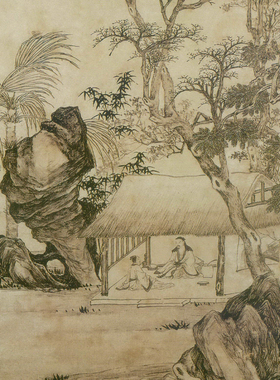 唐伯虎书画国画仿古装饰画