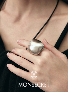 MONSECRET膝盖戒指女小众宽面