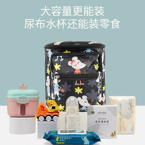 婴儿手推车挂包通用遛娃神器置物袋儿童三轮车储物筐收纳挂袋配件 - 图0
