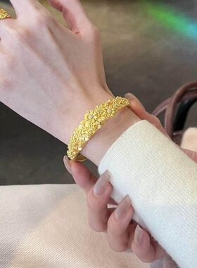 繁花似锦黄金色婚嫁三金不掉色