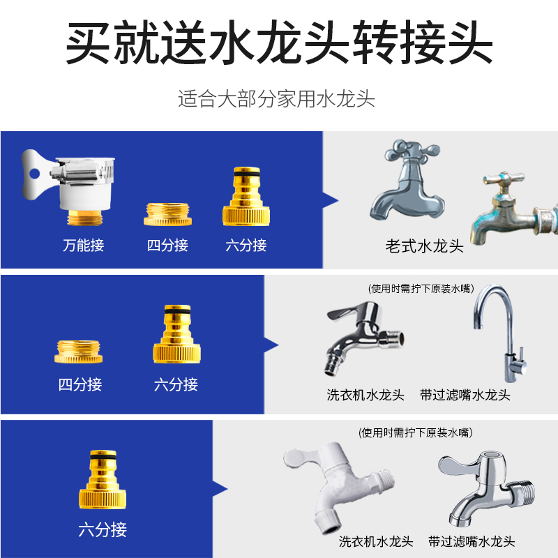 高压洗车水枪抢套装水管软管收纳架汽车用冲水泵浇花神器家用工具