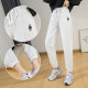 Embroidered Bear High Waist Harem Sweatpants Women's Spring and Autumn