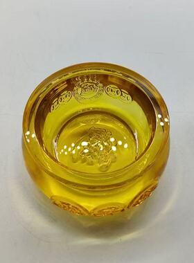新款彩色琉璃水晶聚宝盆摆件