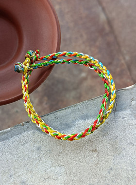 手工红绳五色线端午节